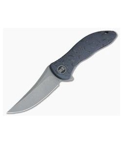 WE Knives 912B Synergy2 Integral Flamed Titanium Stonewashed M390 Trailing Point Flipper - WE-912B 1