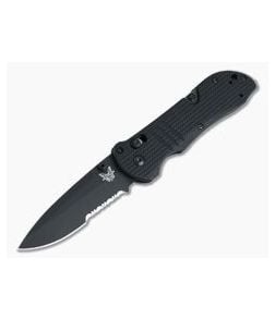 Benchmade 917SBK-1901 Thin Blue Line Tactical Triage AXIS Lock Black Serrated S30V Rescue Knife - BM-917SBK-1901 1