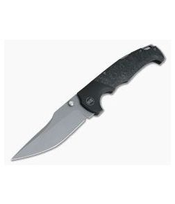 WE Knives 920B Blocao Black Titanium Shredded Carbon Fiber Stonewashed S35VN Back Lock Folder - WE-920B 1