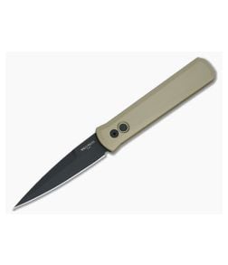 Protech Knives Godfather Black Plain Edge Desert Sand Automatic Knife 921-DS - PT-921-DS 1