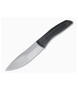 WE Knives 921A Reazio Twill Carbon Fiber Stonewashed CPM 20CV Compound Ground Fixed Blade - WE-921A 1
