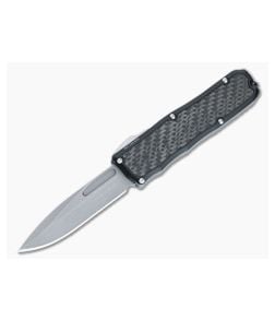 Guardian Tactical Recon-035 OTF Carbon Fiber Inlays Handle Stonewash S/E Elmax Blade 92511 - GT-92511 1