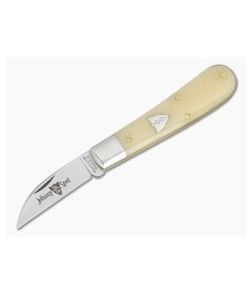 Great Eastern Cutlery Tidioute #93 Johnny On The Spot Large Blade Smooth White Bone 1095 Carbon Steel Folding Pocket Carving Knife (3.87" Closed) 930126L - GEC-930126L-SWB 1