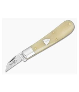 Great Eastern Cutlery Tidioute #93 Johnny On The Spot Small Blade Smooth White Bone 1095 Carbon Steel Folding Pocket Carving Knife (3.87" Closed) 930126S - GEC-930126S-SWB 1