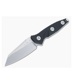 Microtech Socom Alpha Mini Fixed Blade Black G10 Handle Stonewashed M390 Warcom Blade 93M-10 - MT-93M-10 1