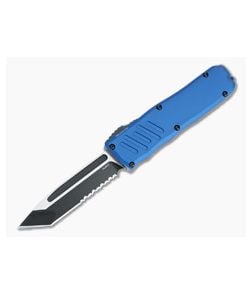 Guardian Tactical Recon-035 Blue Two-tone Black Serrated Elmax Tanto OTF Automatic 94222 - GT-94222-BLUE 1