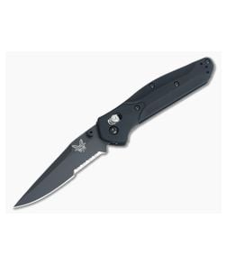 Benchmade 943SBK Osborne Clip Point Black Aluminum Black Serrated S30V AXIS Lock Folder - BM-943SBK 1