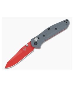 Benchmade 945RD-2401 Mini Osborne Gray G10 Red S90V Blade - BM-945RD-2401 1