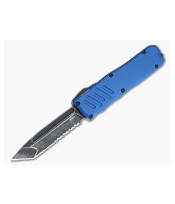 Guardian Tactical Recon-035 Blue Dark Stonewash Elmax Serrated Tanto D/A OTF Automatic 94622 - GT-94622-BLUE 1