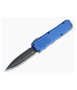 Guardian Tactical Recon-035 Dark Stonewashed Elmax Double Edge Blue OTF Automatic 94631 - GT-94631-BLUE 1