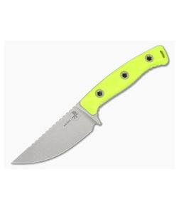 Microtech Akris High Visibility G10 M390MK Black Kydex Sheath Fixed Blade Hunting Knife (3.70" Blade) 95-10HV-5 - MT-95-10HV-5 1