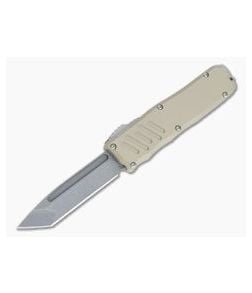 Guardian Tactical Recon-035 Desert Tan Stonewashed Elmax Tanto D/A OTF Automatic 97521 - GT-97521 1