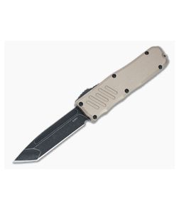 Guardian Tactical Recon-035 Dark Stonewashed Elmax Tanto Desert Tan OTF Automatic 97621 - GT-97621 1