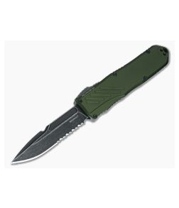 Guardian Tactical Recon-035 G2 Magnacut Dark Stonewash Serrated Green Auto - GT-98612-G2 1
