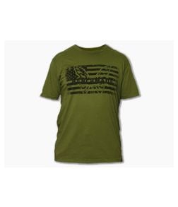 Benchmade T-Shirt OD Green "Patriot" Large - BM-989163F 1