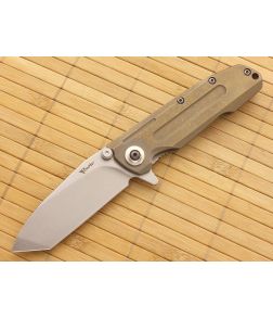 Reate Knives District 9-B Bronze Tanto Titanium Flipper S35VN - RK-D9-B 1