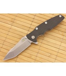 Hinderer Knives Eklipse Tanto Flipper Black & Green G10 #3 - HK-EK-BG3-35F 1