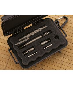 Hinderer Knives Modular Ti Kubaton Deluxe Set Blasted - HK-MKDTBB 1