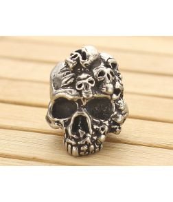 Schmuckatelli Mind Skull Bead Pewter - ST-MP 1