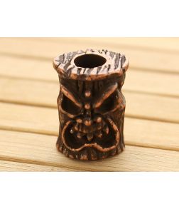 Schmuckatelli Ona Tiki Bead Roman Copper Oxidized Pewter - ST-ORCO 1
