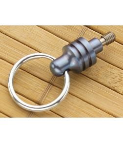 Hinderer Knives Key Ring Attachment Titanium Blue Anodized - HK-TIKCBL 1
