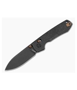 Vosteed Raccoon TiSlim Acid Wash Black Titanium S35VN Black Stonewash Folding Knife (3.18" Blade) A4509 - VSD-A4509 1