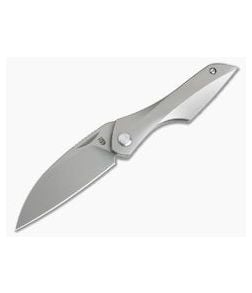 Isham Bladeworks Abstruse Front Flipper Titanium Frame Lock - IB-ABSTRUSE-TI 1