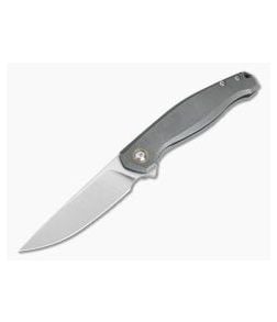 GiantMouse ACE Sonoma Satin M390 Stonewashed Titanium Frame Lock Flipper - GM-SONOMA-TI-SATIN 1