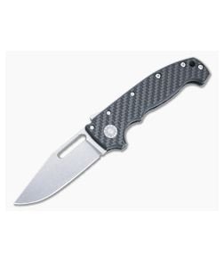 Demko MG AD20 Full Flat Grind 3V Clip Point Carbon Fiber Shark Lock Folder DK-AD20-CF - DK-AD20-CF 1