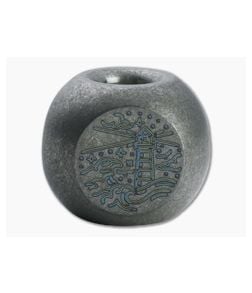Audacious Concept Adventure Bead Stonewashed Titanium Lanyard Bead ADV-TIT-STW - AC-ADV-TIT-STW 1