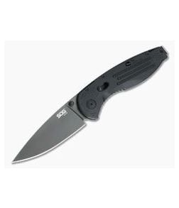 SOG Aegis Black GRN Black PVD AUS-8 Piston Lock Assisted Folder AE02-CP - SOG-AE02-CP 1