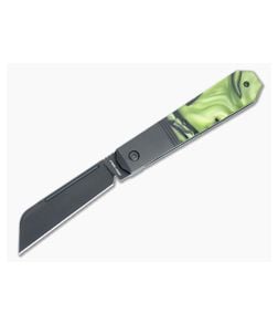 Jack Wolf Knives After Hours Jack Toxic Green Kirinite Bolster Lock Front Flipper AFTER-01-KIR-TOXIC - JWK-AFTER-01-KIR-TOXIC 1