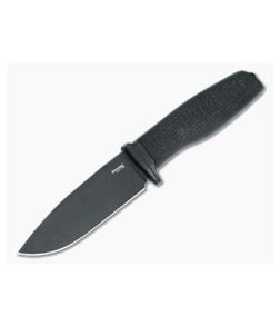 LionSteel Acha Black Burlap Micarta Black M390 - LS-AH-B-BLB 1
