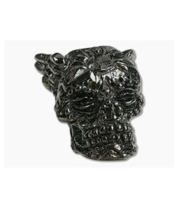 Schmuckatelli Aquilo Skull Bead Hematite Plated Pewter - ST-AH 1