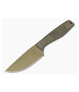 Axial Alpine Ultralight Green Micarta Fixed Blade - AXL-ALPINE-45 1