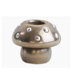 Audacious Concept Amanita Mushroom Bead Medium Bronze/Silver Lanyard Bead AMN-BRZ-SLV - AC-AMN-BRZ-SLV 1