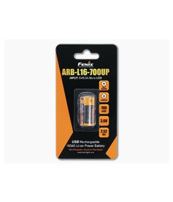 Fenix ARB-L16-700UP Built-in USB 16340 High Load Rechargeable Battery - FF-ARB-L16-700UP 1