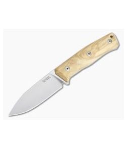 LionSteel B35 Olive Wood Flat Ground Sleipner Bushcraft Fixed Blade - LS-B35-UL 1