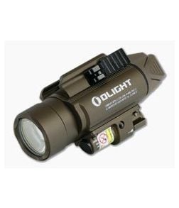 Olight Baldr Pro Desert Tan 1350 Lumen LED Tactical Light with Green Laser - OL-BALDR-PRO-DT 1