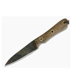 Smith & Sons Bandit Coffee Bag Micarta Original Patina CPM D2 Fixed Blade 02 - SS-BD-CB-OP-02 1