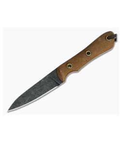 Smith & Sons Bandit CPM D2 Natural Micarta Compact Fixed Blade - SS-BD-MC-NA 1