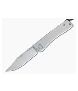 Tactile Knife Co. Bexar Stonewashed Magnacut Titanium Slip Joint Folder - TK-BEXAR-MC 1