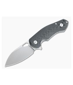 GiantMouse ACE Biblio Carbon Fiber Satin M390 Liner Lock Flipper - GM-BIBLIO-CF-SATIN 1