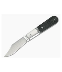 Jack Wolf Big Bro Jack Black Burlap Micarta - JWK-BIGBR-02-BLK-BUR-MIC 1
