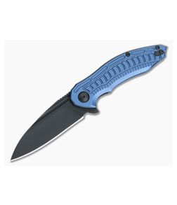 Brous Blades Bionic 2.0 Blue Flipper Black Cerakote - BB-BIO2-BLUBLK 1