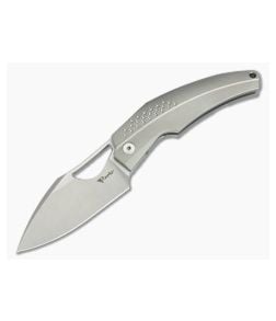 Reate Knives Baby Machine Bead Blast Titanium Bharucha Satin RWL34 - RK-BM-01 1