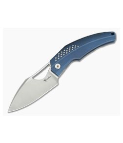 Reate Knives Baby Machine Blue Titanium Bharucha Satin RWL34 - RK-BM-02 1