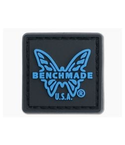 Benchmade Ranger Eye Patch 1" x 1" Charcoal Gray/Blue with Velcro Backing - BM-RE-PATCH 1
