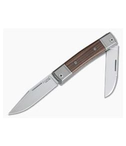 LionSteel BestMan 2-Blade Slip Joint M390 Santos Wood BM13-ST - LS-BM13-ST 1