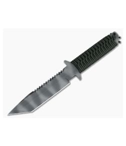 Strider BN Tanto Spine Serrations Green Cord Wrap PSF27 - SK-BN-SS 1
